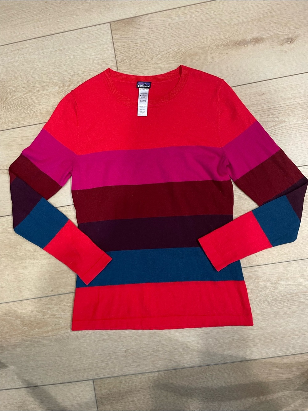 Patagonia Women's Colorblock Stripe Crewneck Sweater